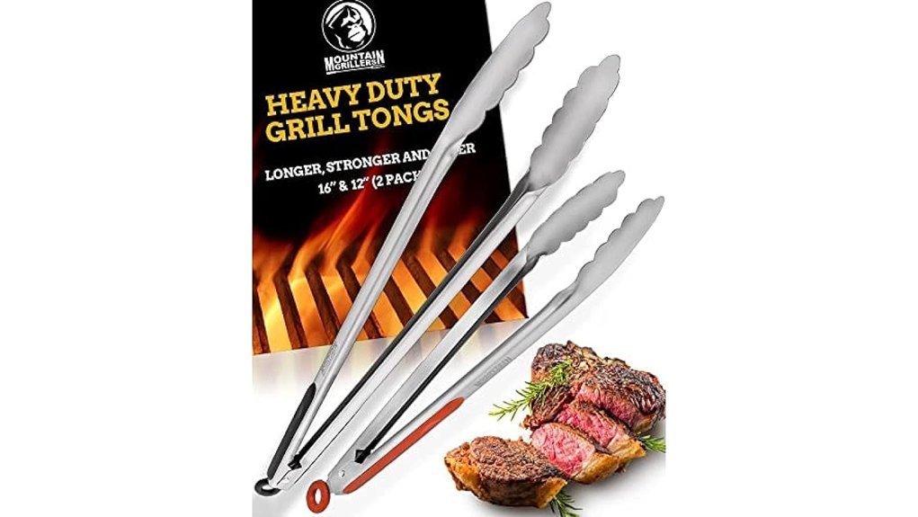 durable stainless steel tongs