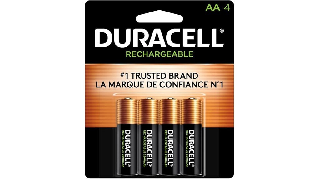 duracell aa rechargeable batteries