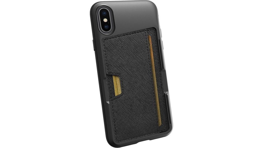elegant black wallet case