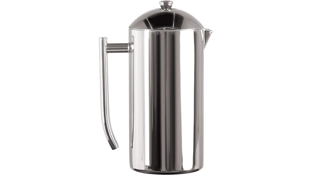 elegant stainless steel coffee maker