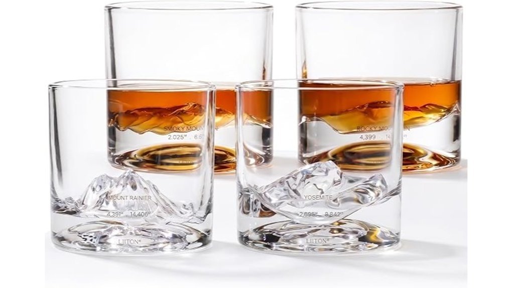 elegant whiskey glass set