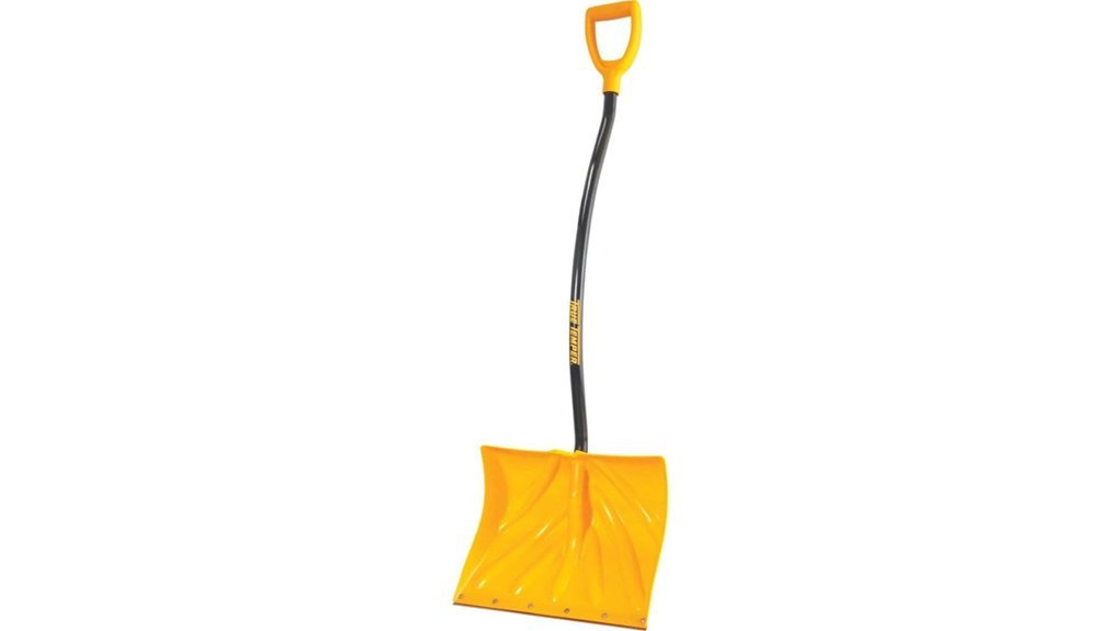 ergonomic snow shovel design