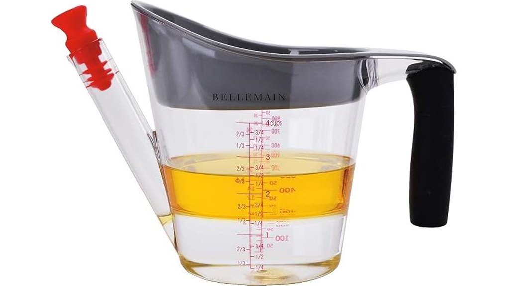 fat separator with strainer