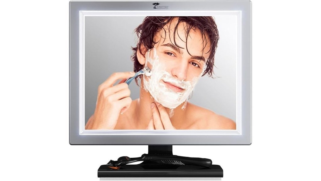 fogless led shower mirror