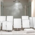 fogless shower mirror guide