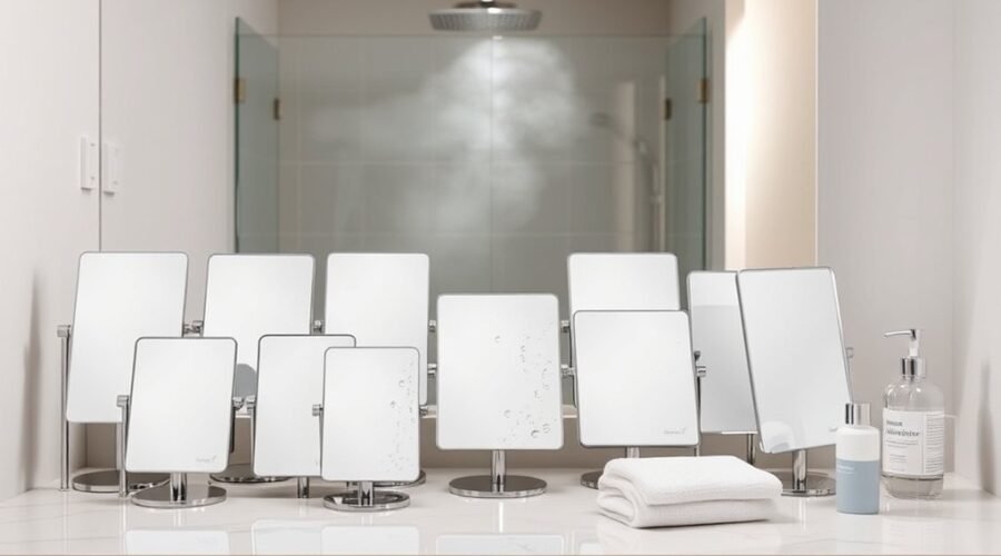 fogless shower mirror guide