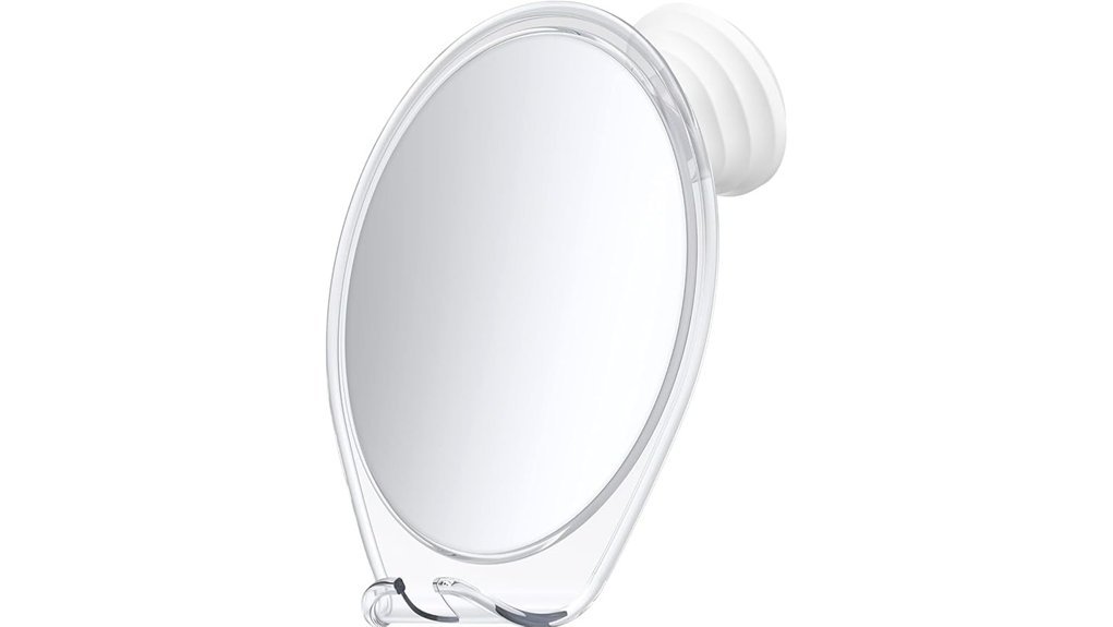 fogless shower mirror suction