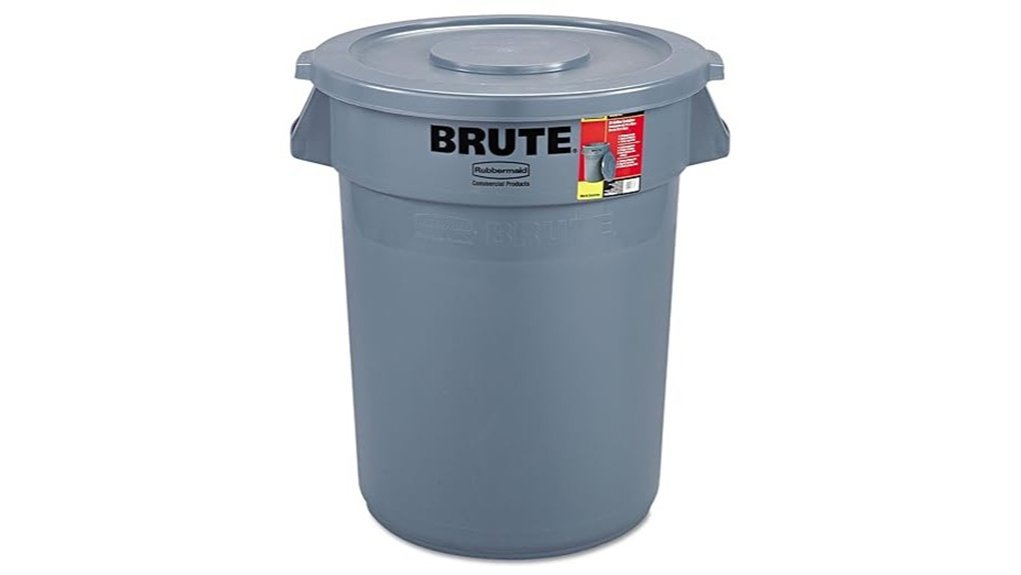 gray 32 gallon round container