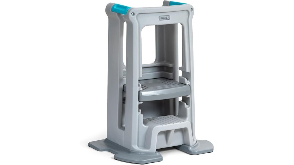 gray toddler kitchen stool