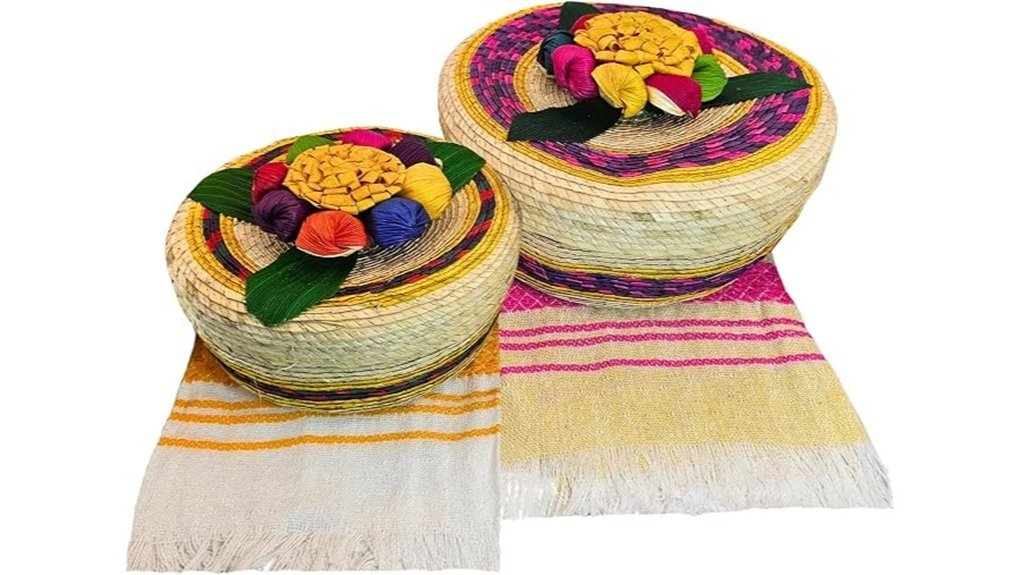 handwoven tortilla warmer basket