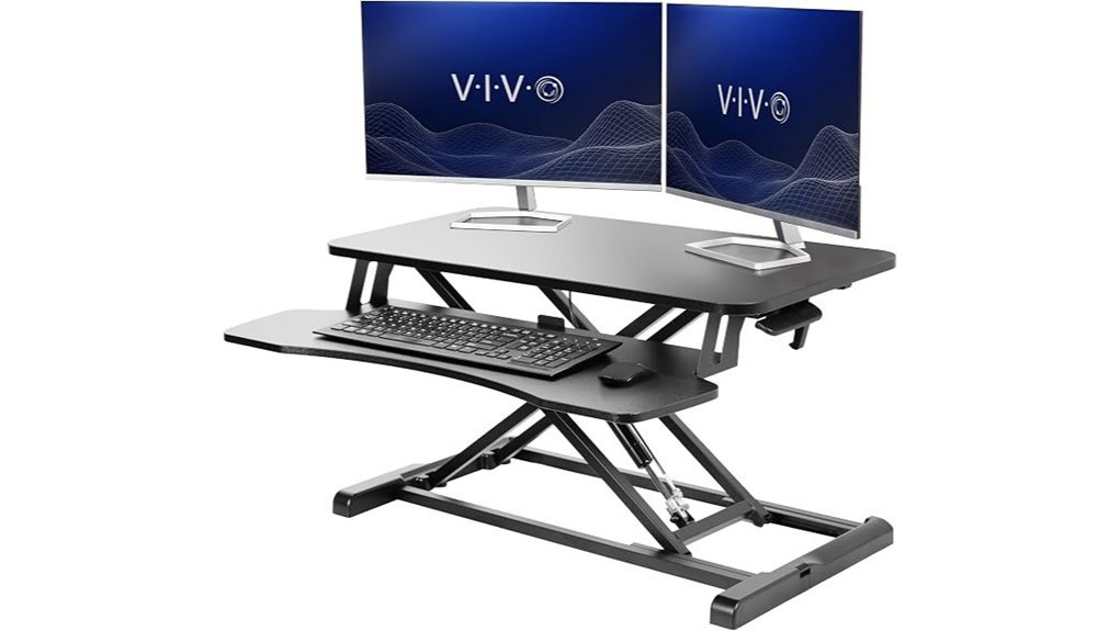 height adjustable desk converter
