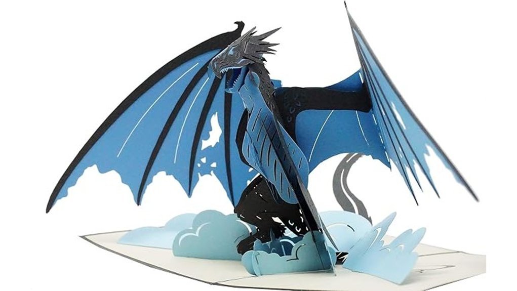 ice dragon pop up card