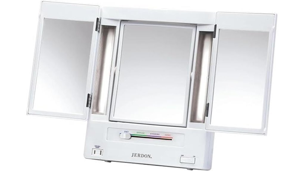 illuminated 5x makeup mirror