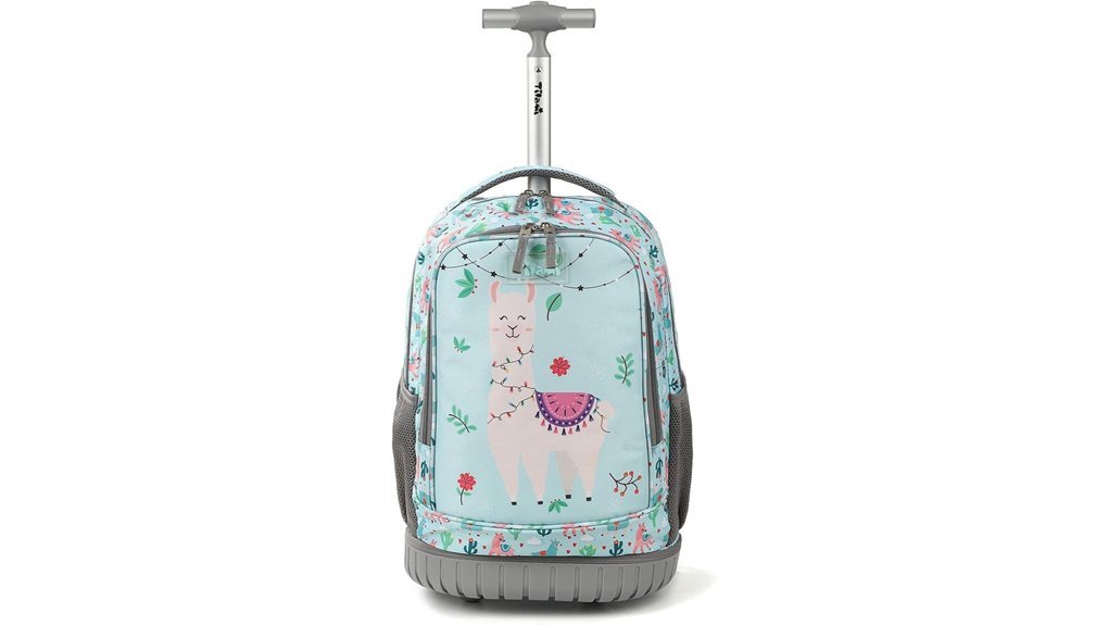 kids alpaca rolling backpack