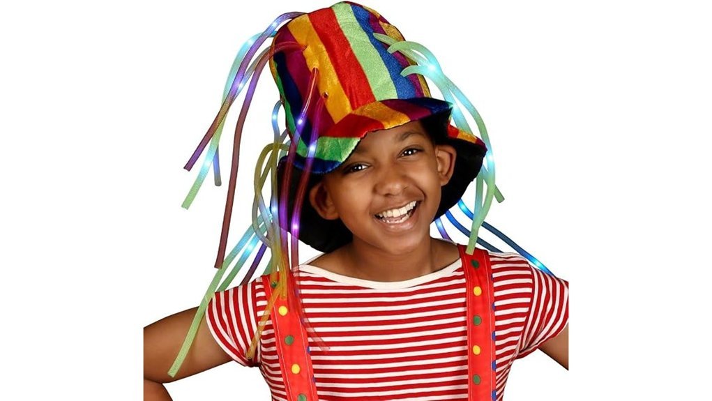 led clown hat fun