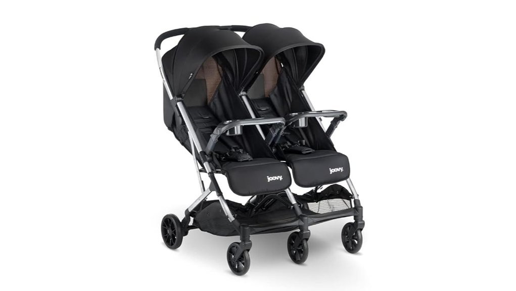 lightweight compact double stroller