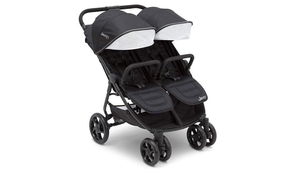 lightweight double stroller design