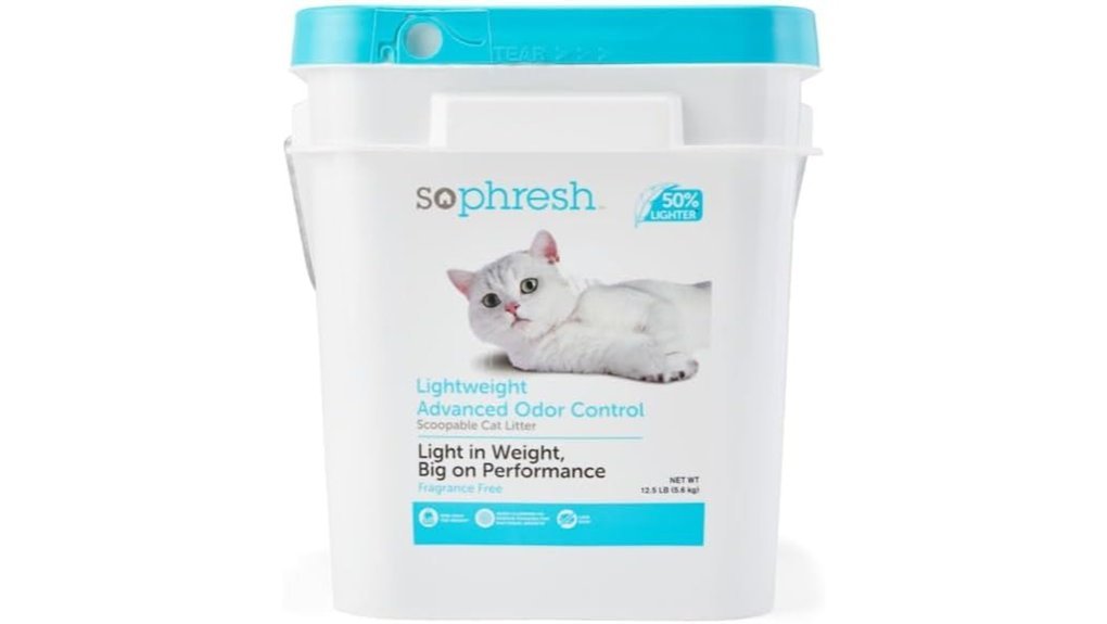 lightweight odor control litter