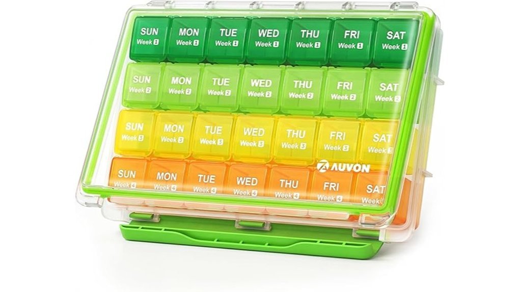 moisture proof pill organizer