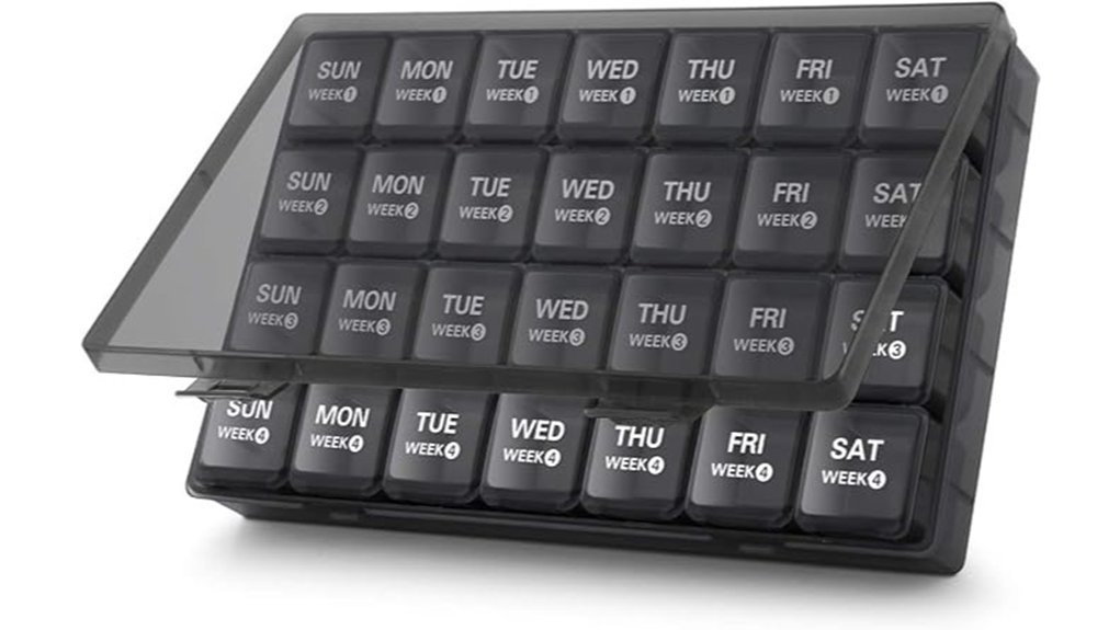 monthly pill organizer system