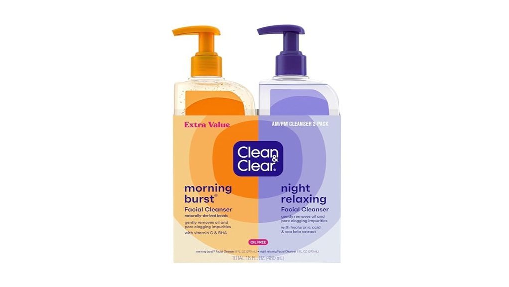 oil free facial cleansers pack