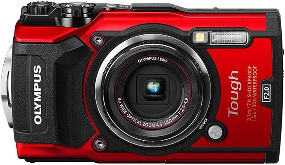 olympus tg 6 red camera