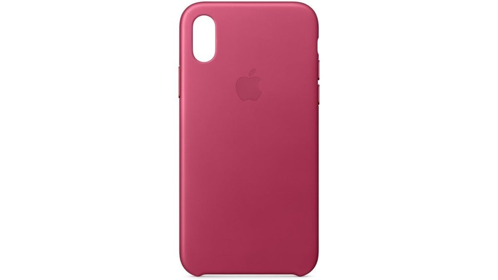 pink fuchsia leather case