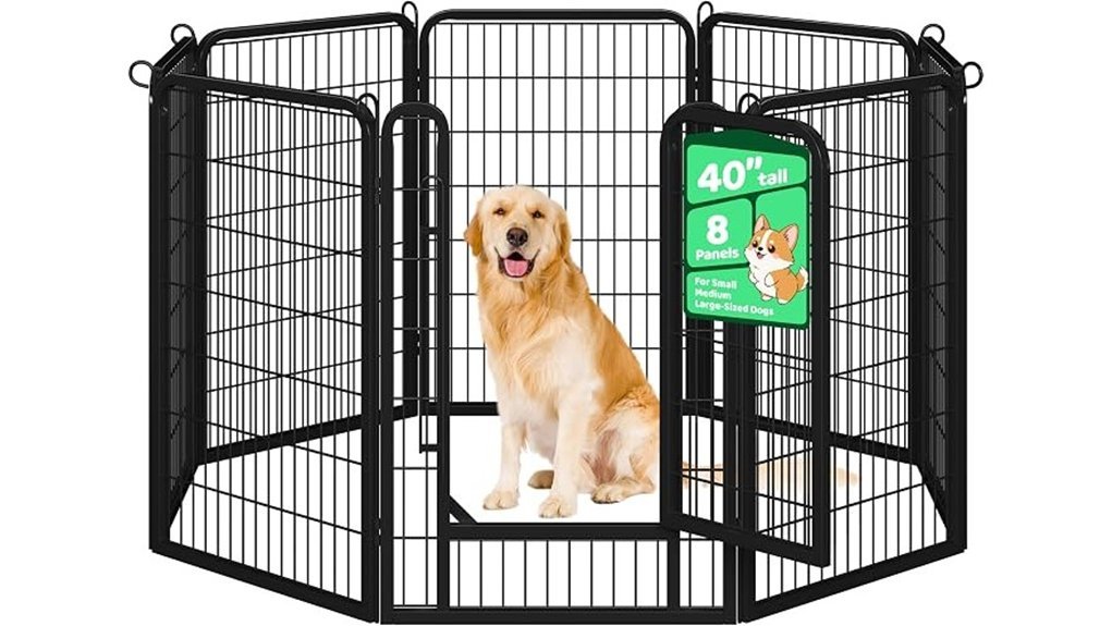 portable eight panel dog playpen