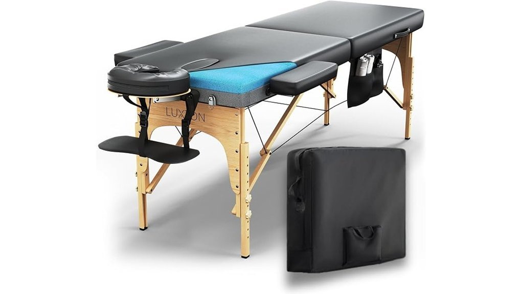 portable memory foam table