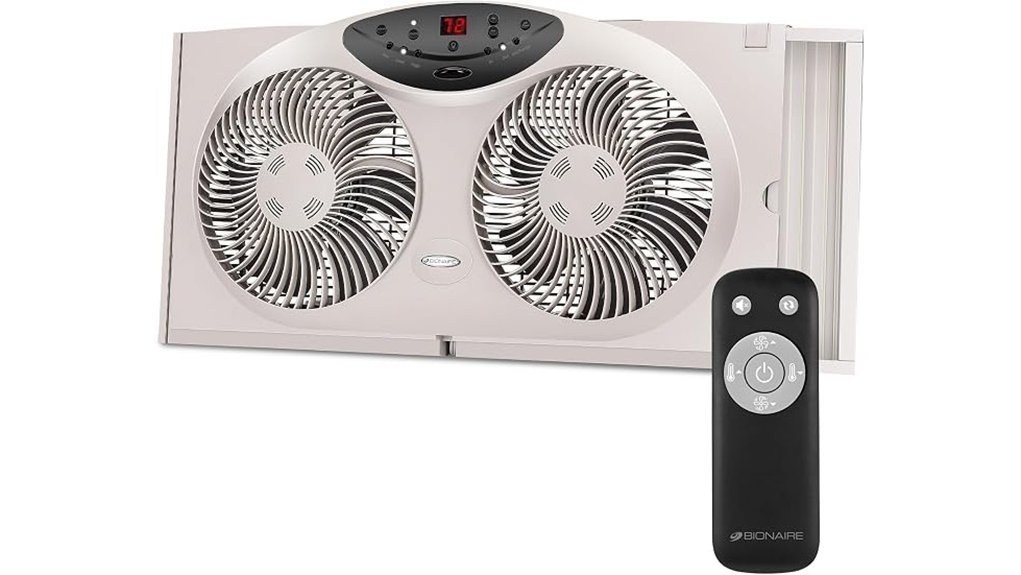 remote controlled window fan