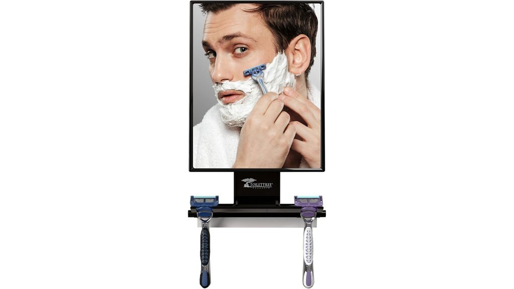 rust proof adjustable shower mirror