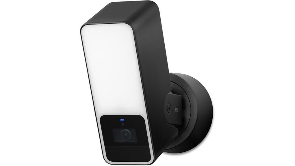 secure outdoor floodlight camera