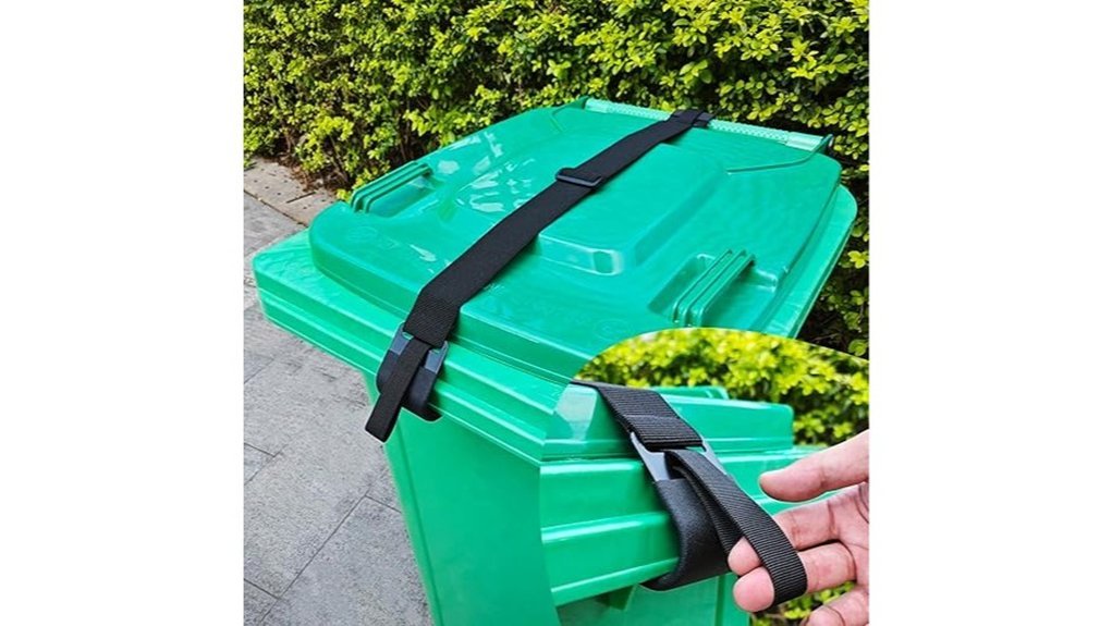 secure trash can lid