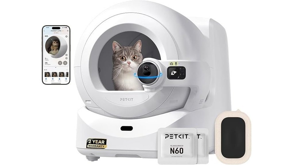 self cleaning cat litter box