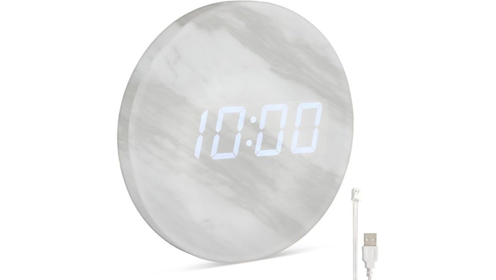 sleek 9 inch digital clock