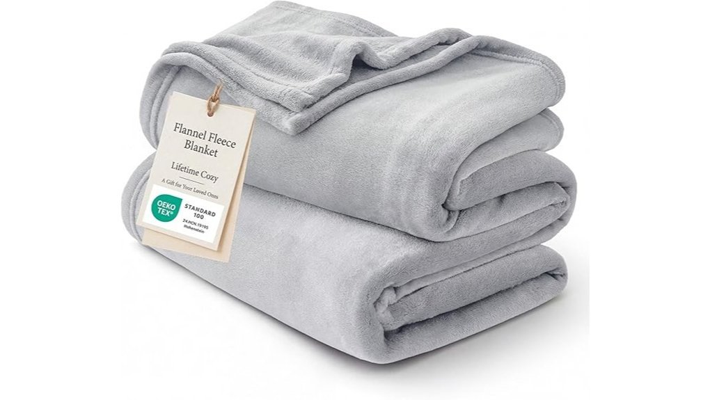 soft light grey blanket