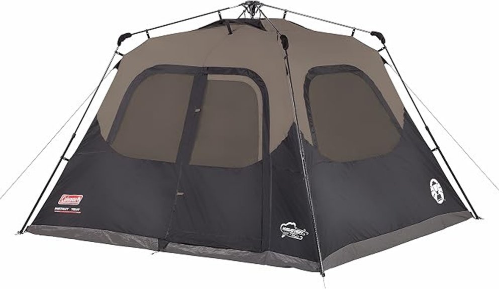 spacious instant camping tent
