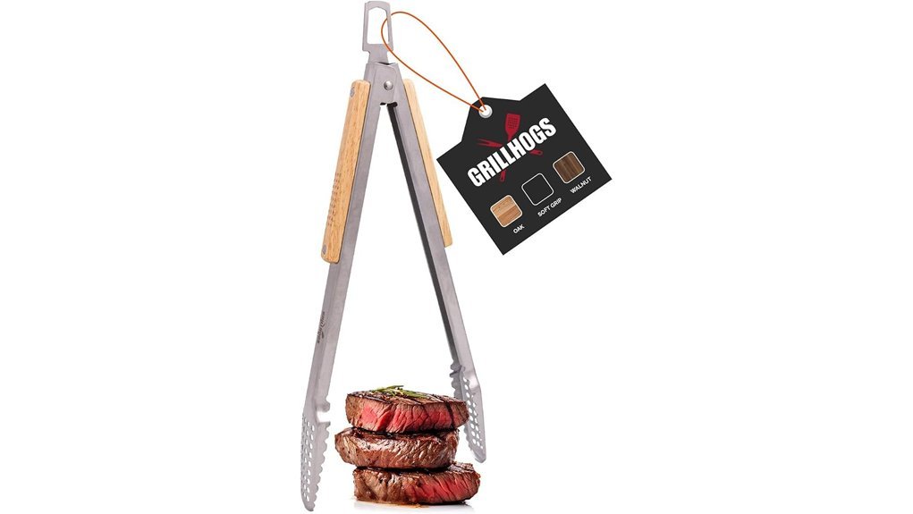 stainless steel bbq tongs