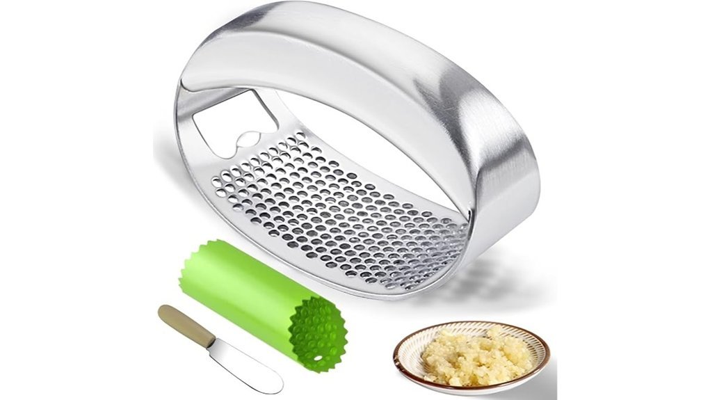 stainless steel garlic mincer