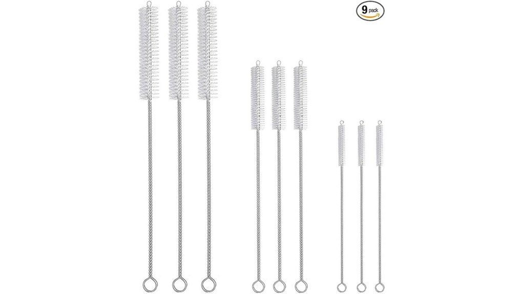 straw cleaning brush set