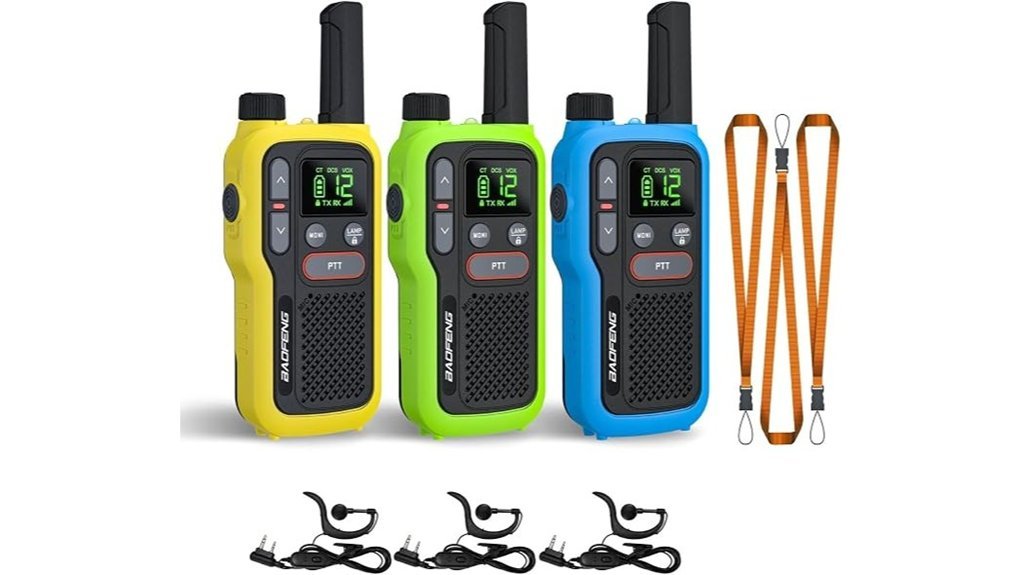 three pack walkie talkies