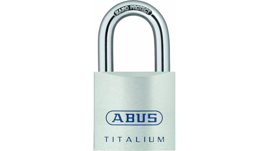 titalium aluminum padlock keyed