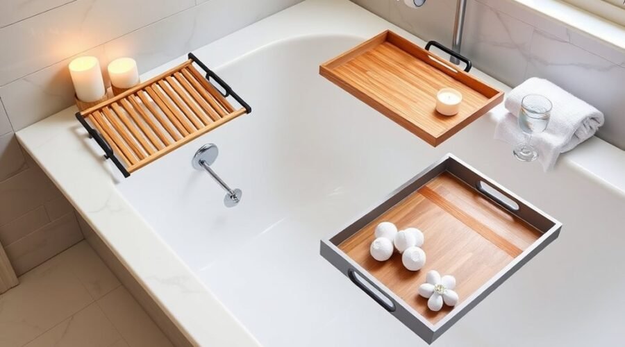 top amazon bath trays
