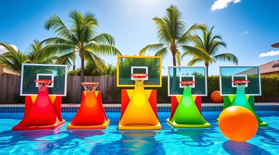 top pool basketball hoops