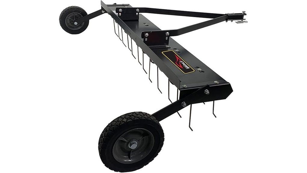 tow behind grass dethatcher