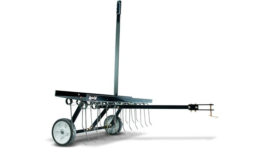 tow behind lawn dethatcher tool