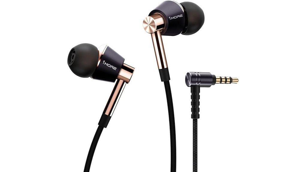 triple driver earphones with mic