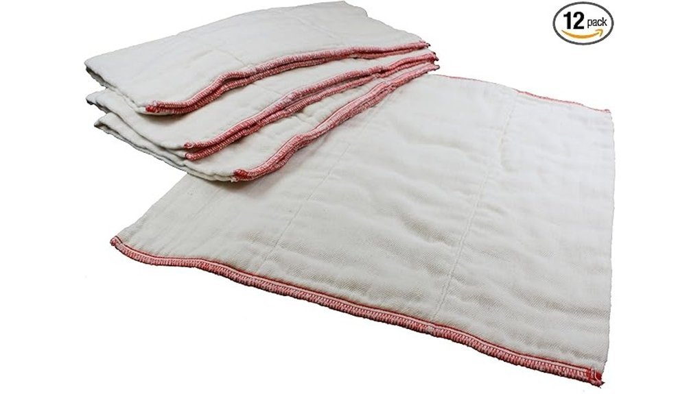 unbleached prefold cloth diapers