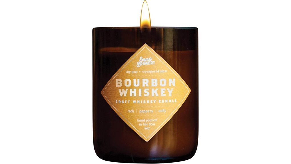 usa made bourbon whiskey candle