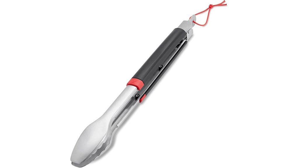 weber grill tongs black silver
